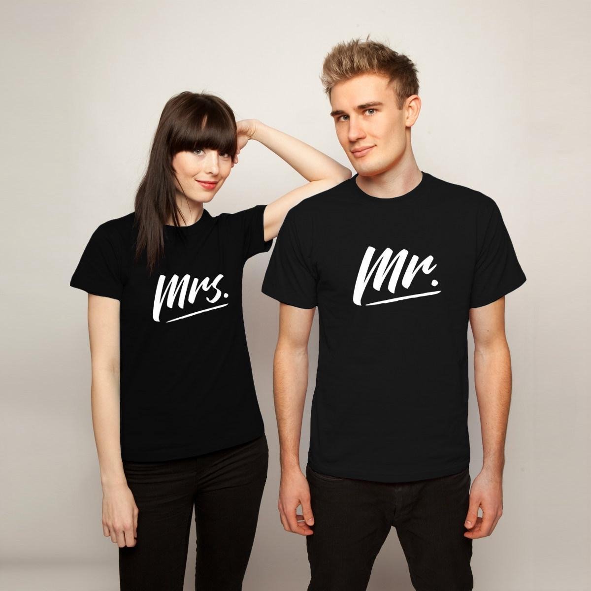 Mr & Mrs T-Shirt (Mr - Maat XXL) | Koppel Cadeau | Valentijn Cadeautje voor hem & haar